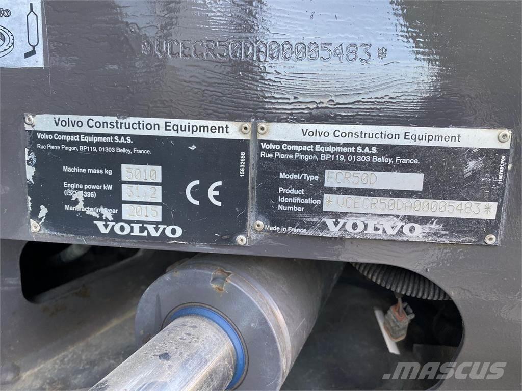 Volvo ECR50  휠 굴삭기