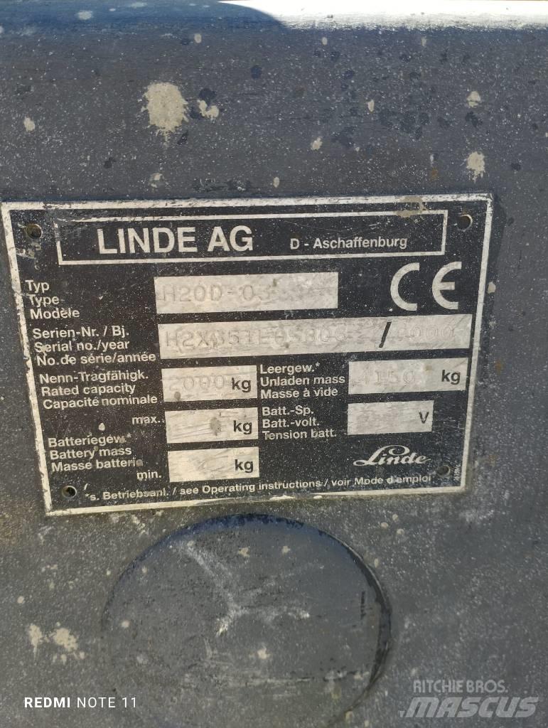 Linde H 20 D 디젤 지게차