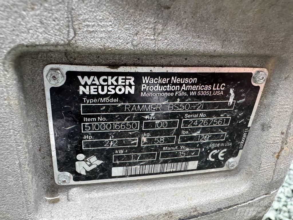 Wacker Neuson BS50-2 탬퍼