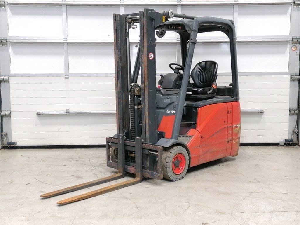 Linde E16H-01 전동 지게차