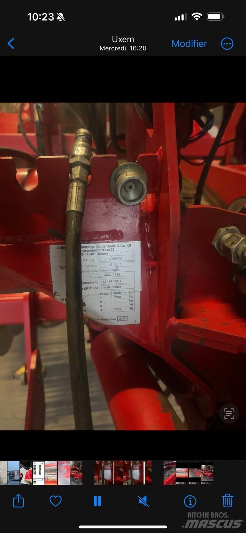 Grimme gt170 땅속작물 수확기