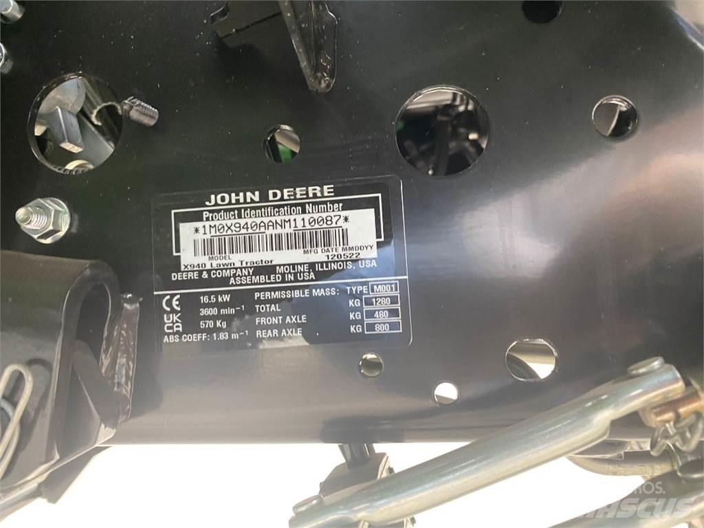 John Deere X940 제초기