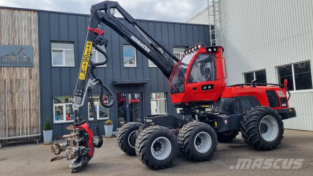 Komatsu 901 원목 하베스터