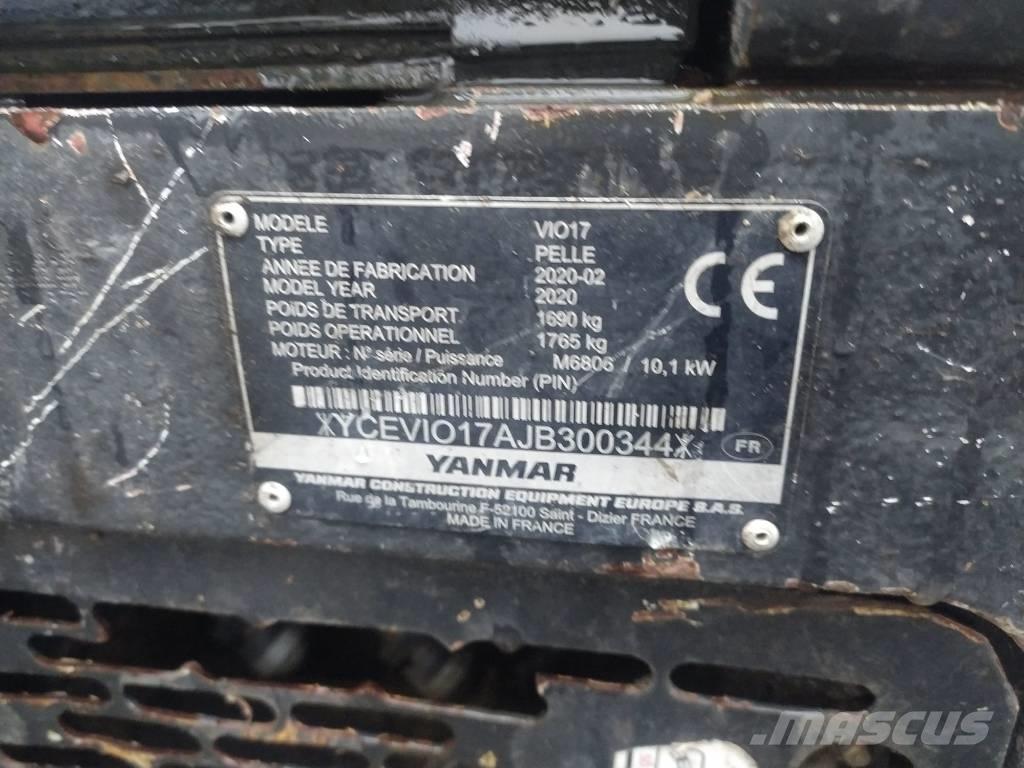 Yanmar Vio 17 U 소형 굴삭기 7톤 미만