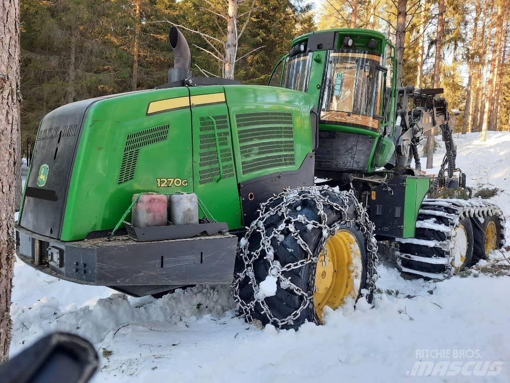 John Deere 1270G 6W 원목 하베스터