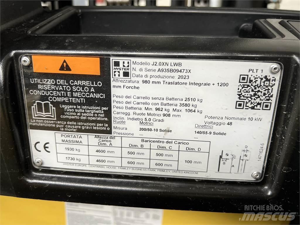 Hyster J2.0XN/ NEU 전동 지게차