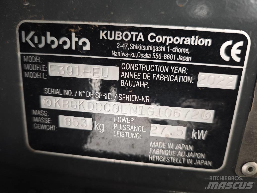 Kubota F 391 탑승형 잔디깎기