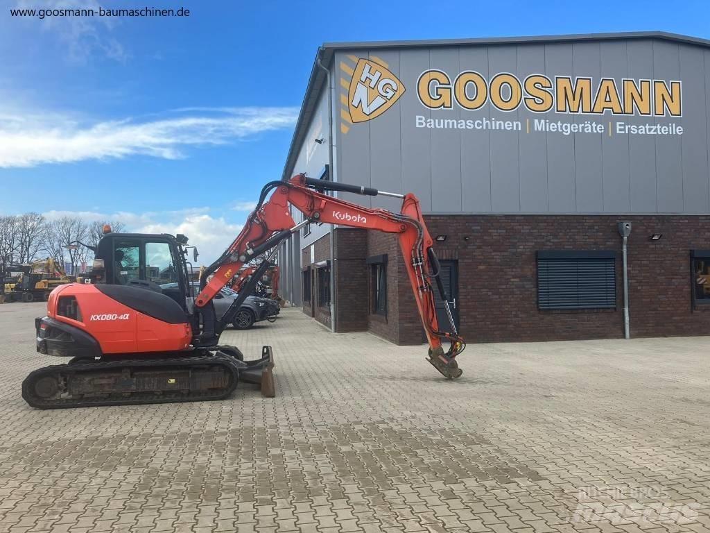 Kubota KX080-4a 중형굴삭기 7톤-28톤