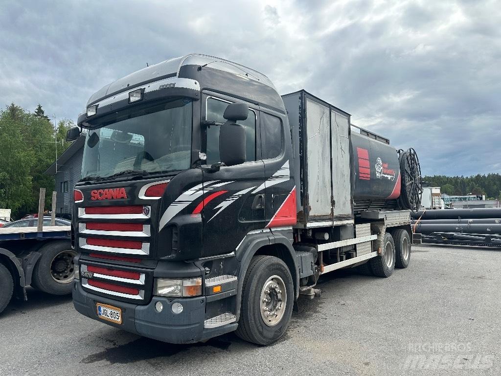 Scania R470 6x2 콤비/진공 트럭