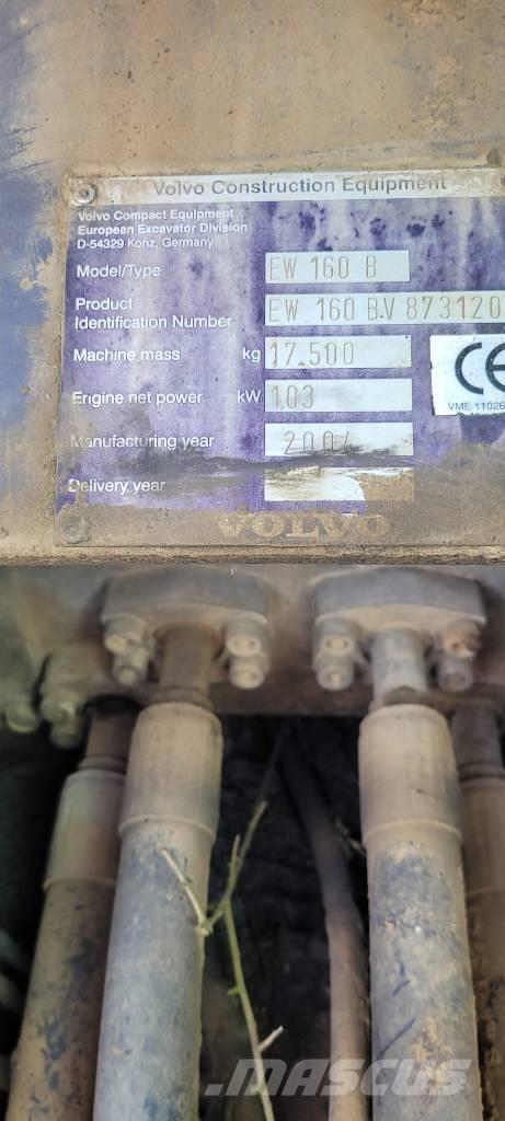Volvo EW 160  휠 굴삭기