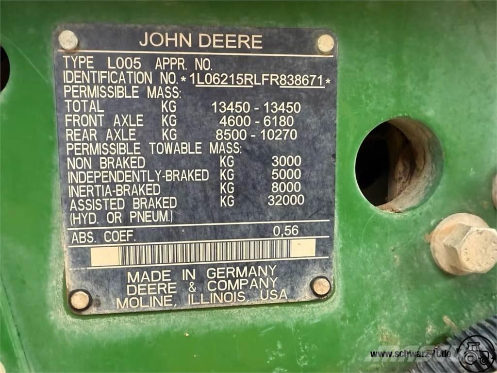 John Deere 6215R 트랙터