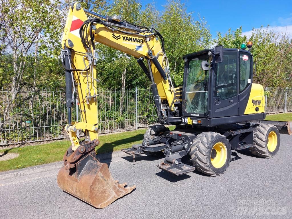 Yanmar B95W  휠 굴삭기