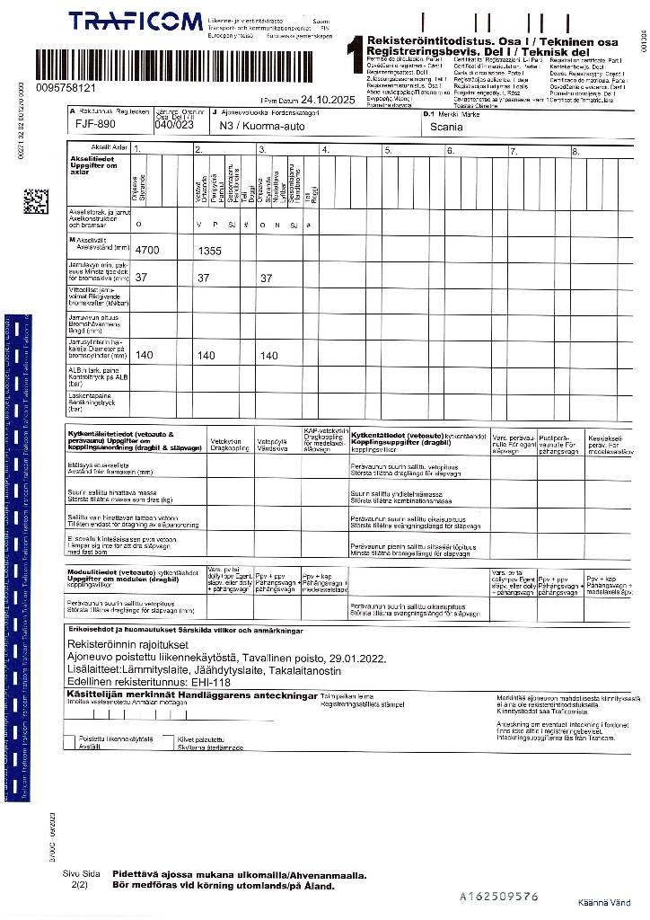 Scania R 500 탑차 트럭