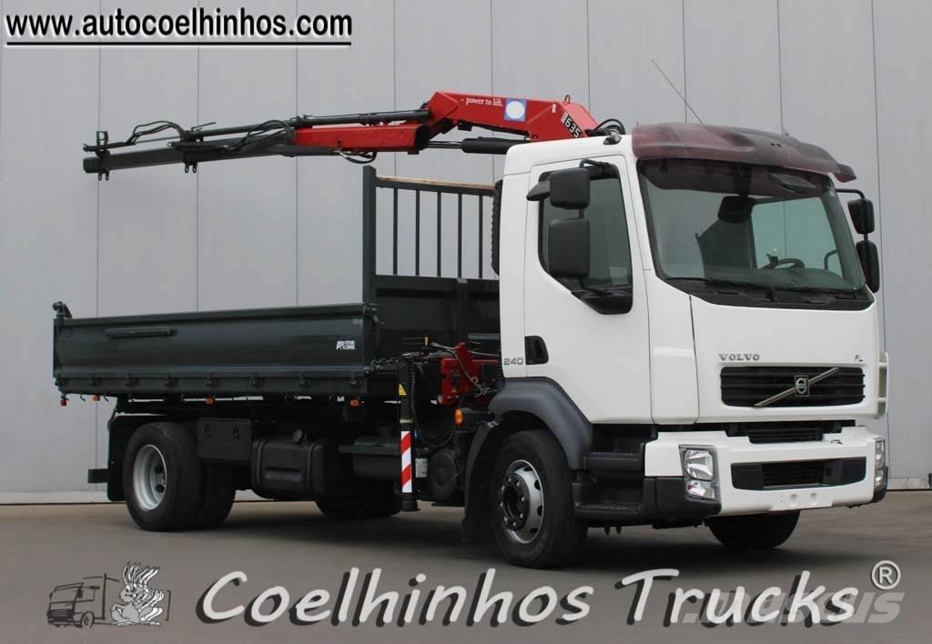 Volvo FL 240 + HMF 635 덤프 트럭