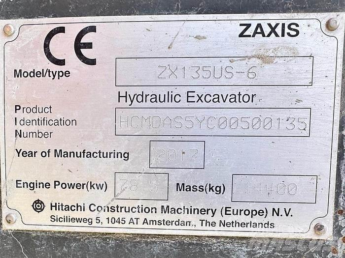 Hitachi ZX135US-6 특수 굴삭기