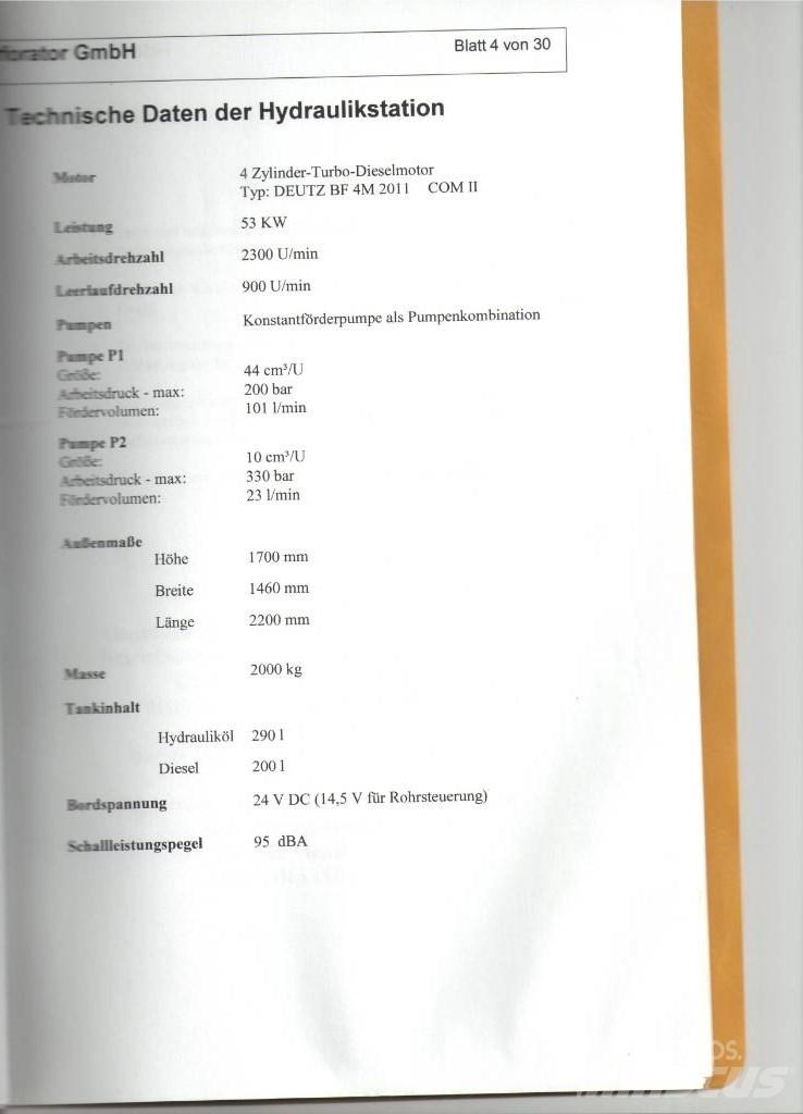  Perforator PBA100G 수평 굴착 장치