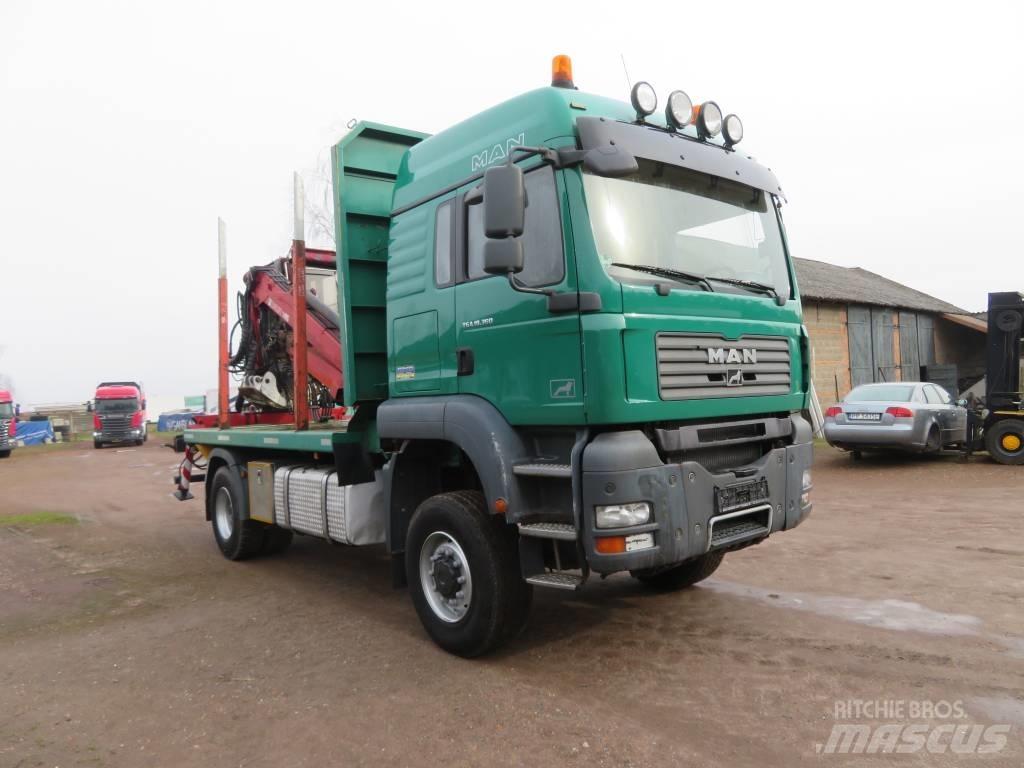 MAN TGA 18.360 목재 트럭