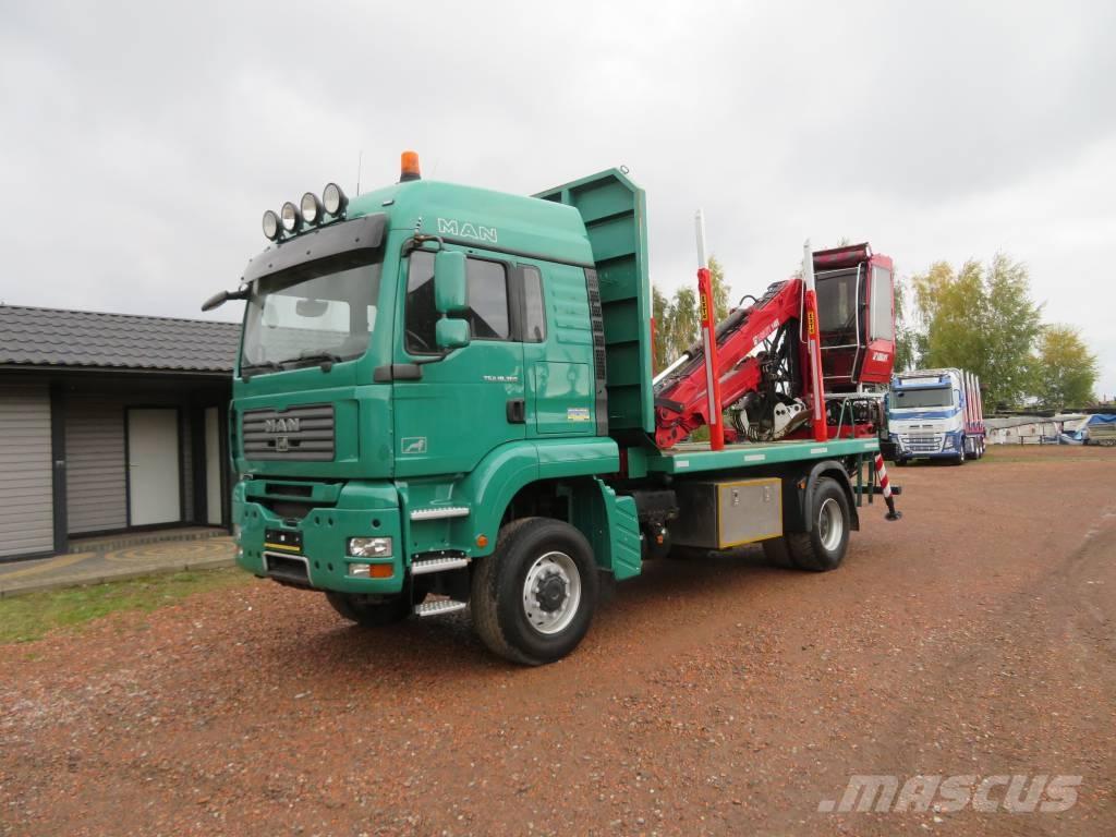 MAN TGA 18.360 목재 트럭