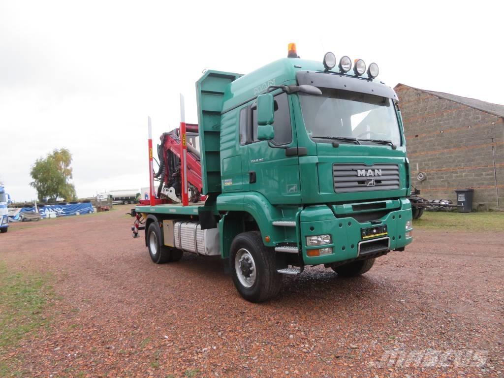 MAN TGA 18.360 목재 트럭