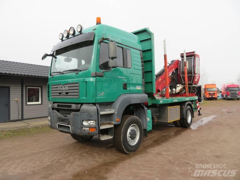 MAN TGA 18.360 목재 트럭