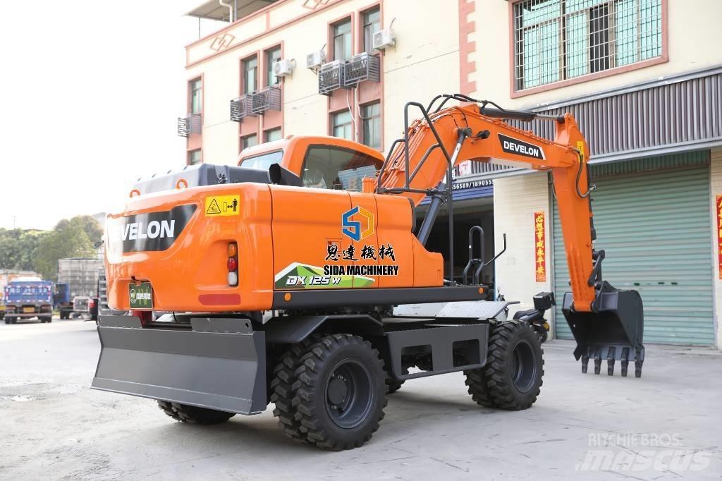 Develon DX125W  휠 굴삭기