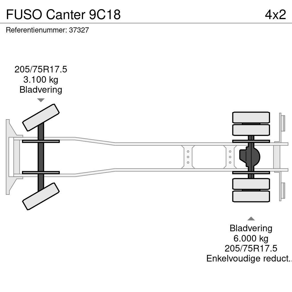 Fuso Canter 9C18 폐기물 수거 트럭