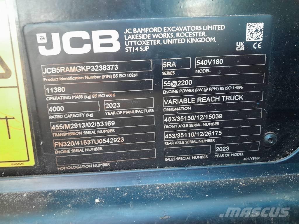 JCB 540.180 텔러 핸들러