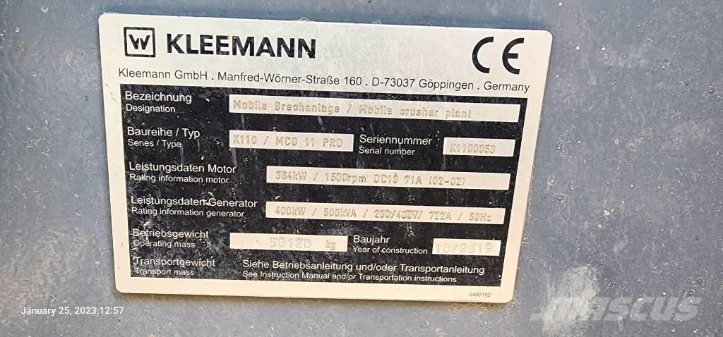 Kleemann MCO 11 PRO 크러셔