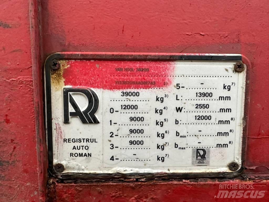 Van Hool 3 Axle 로우 로더-세미 트레일러