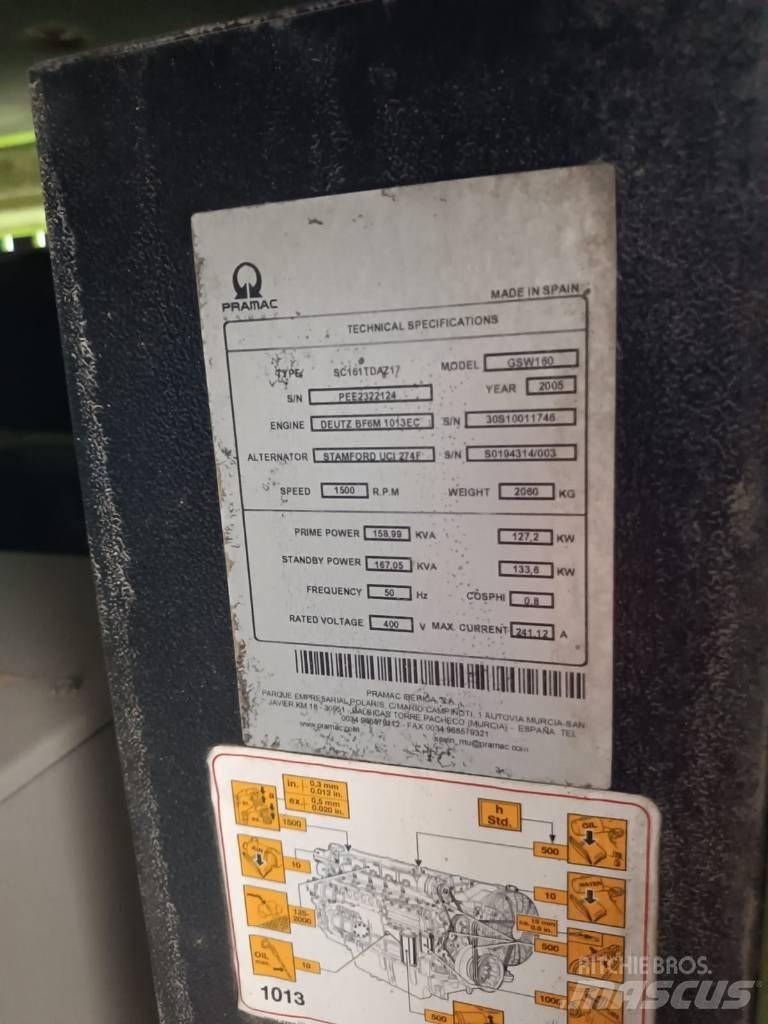 Pramac GSW 160 디젤 발전기