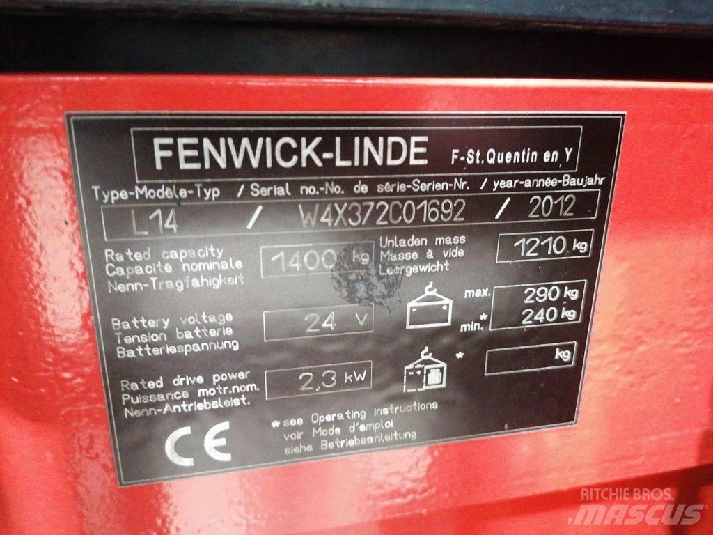Linde L14 포크리프트