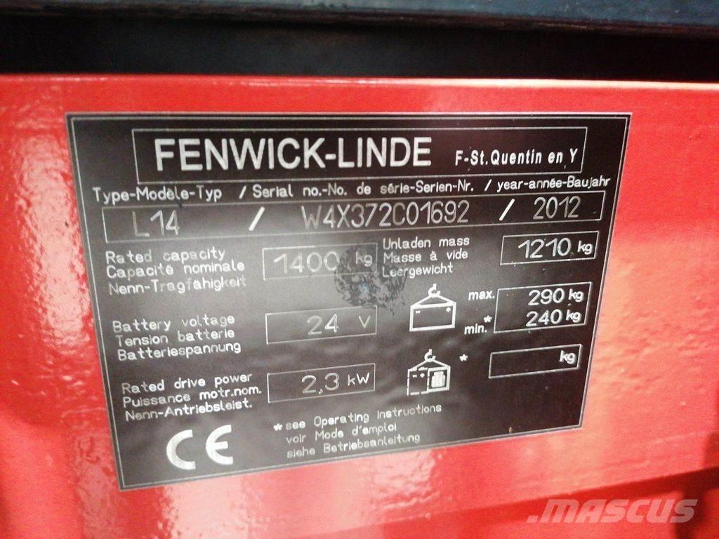 Linde L14 포크리프트