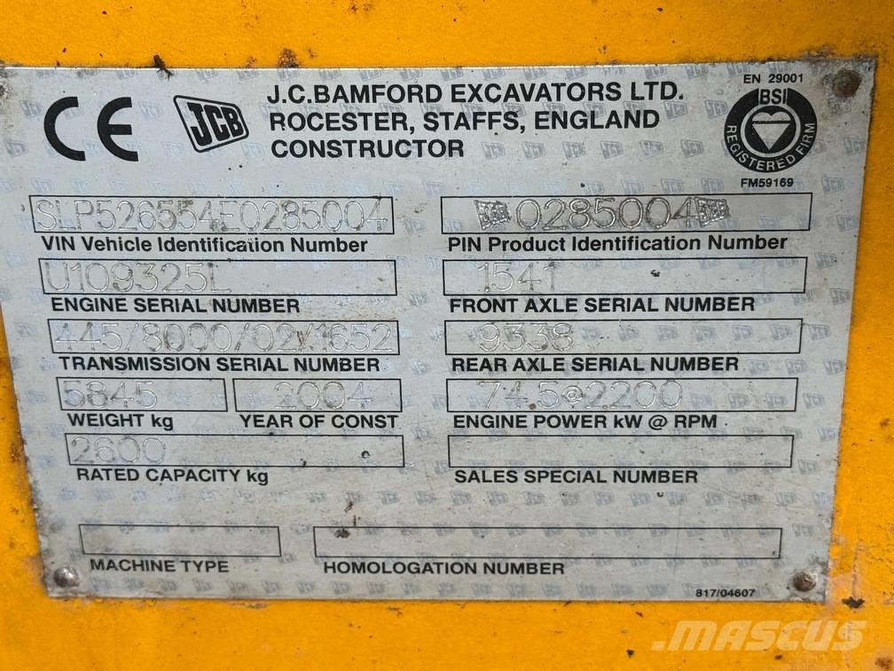 JCB 526 S 텔러 핸들러