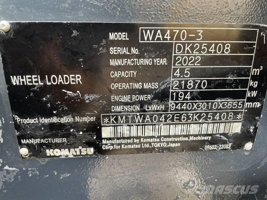 Komatsu wa470  휠로우더