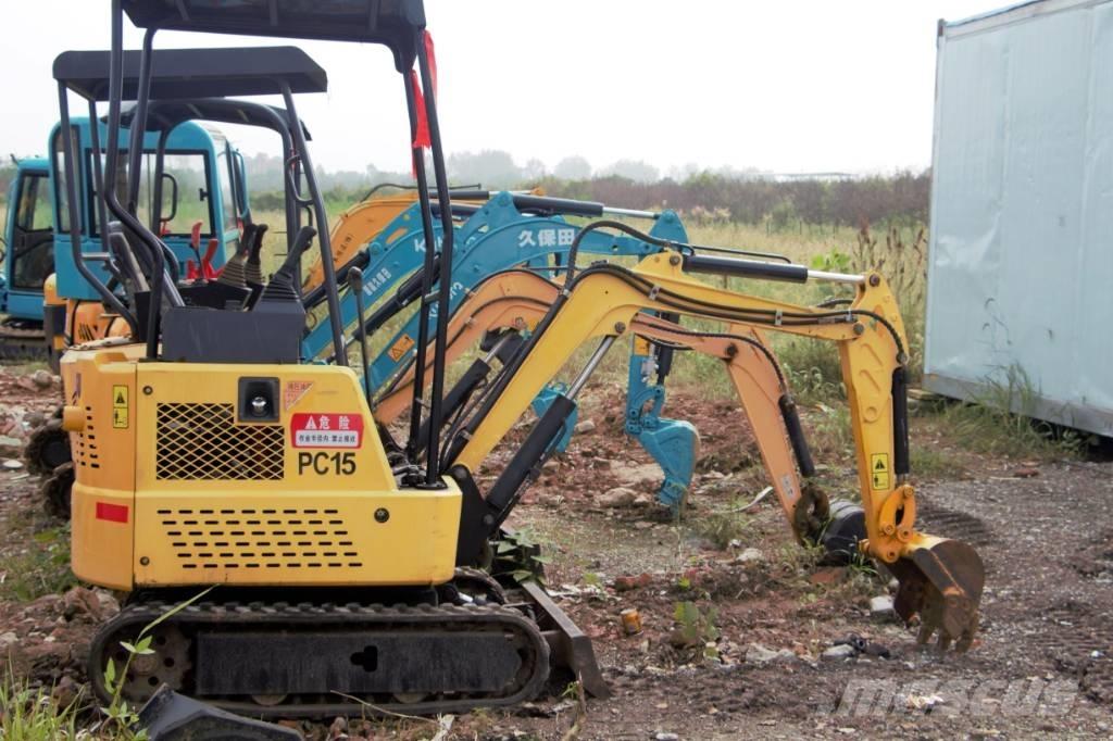 Komatsu pc 15 소형 굴삭기 7톤 미만