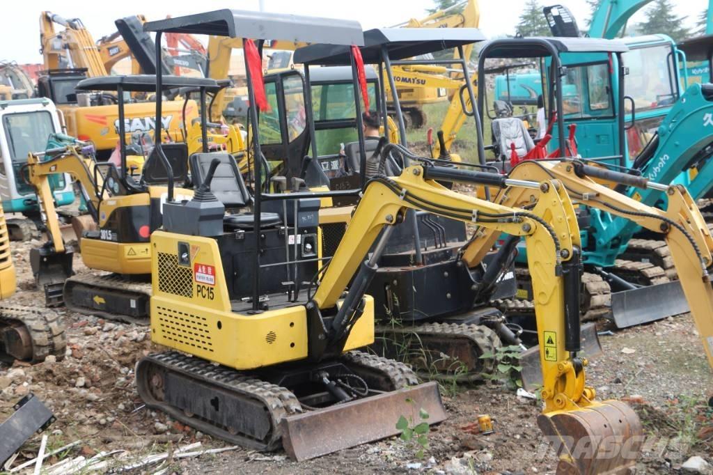 Komatsu pc 15 소형 굴삭기 7톤 미만