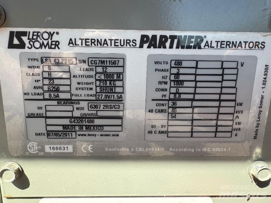 Atlas Copco QAS 45 디젤 발전기