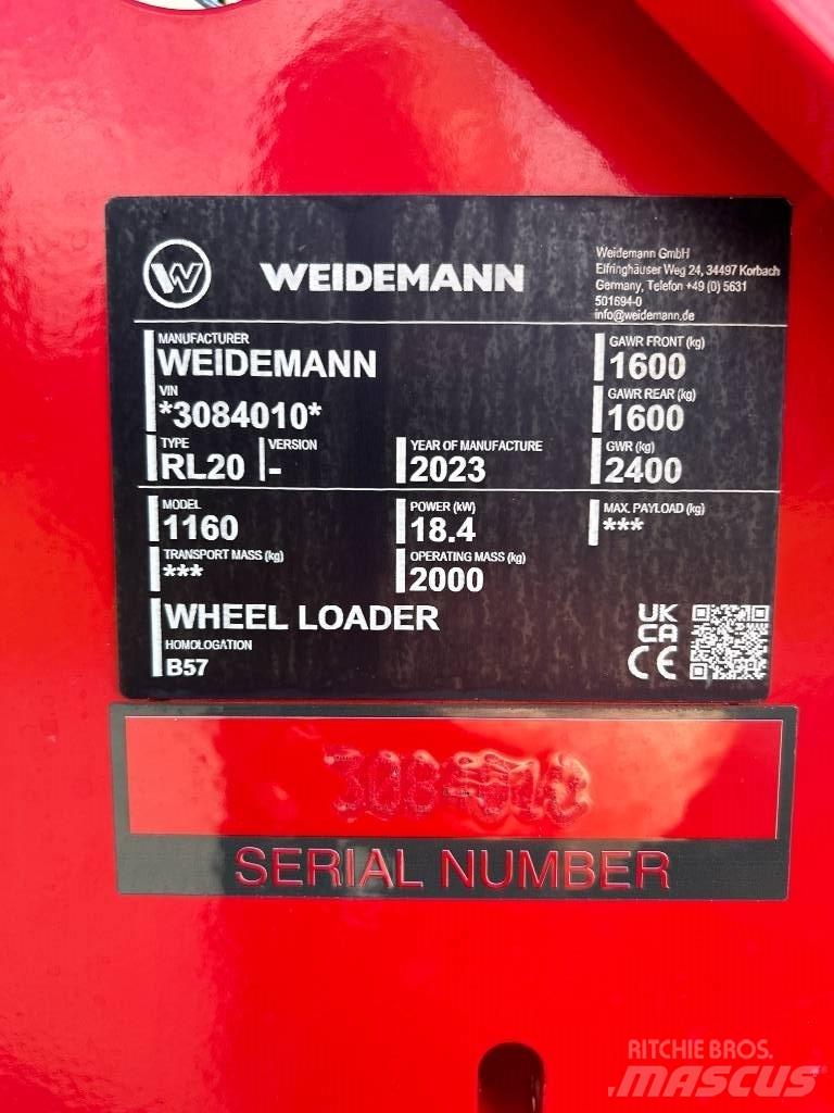 Weidemann 1160 다목적 로더
