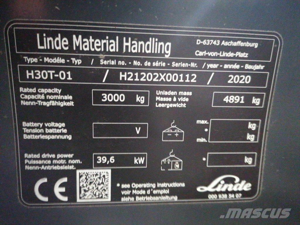 Linde H30T-01 LPG 지게차