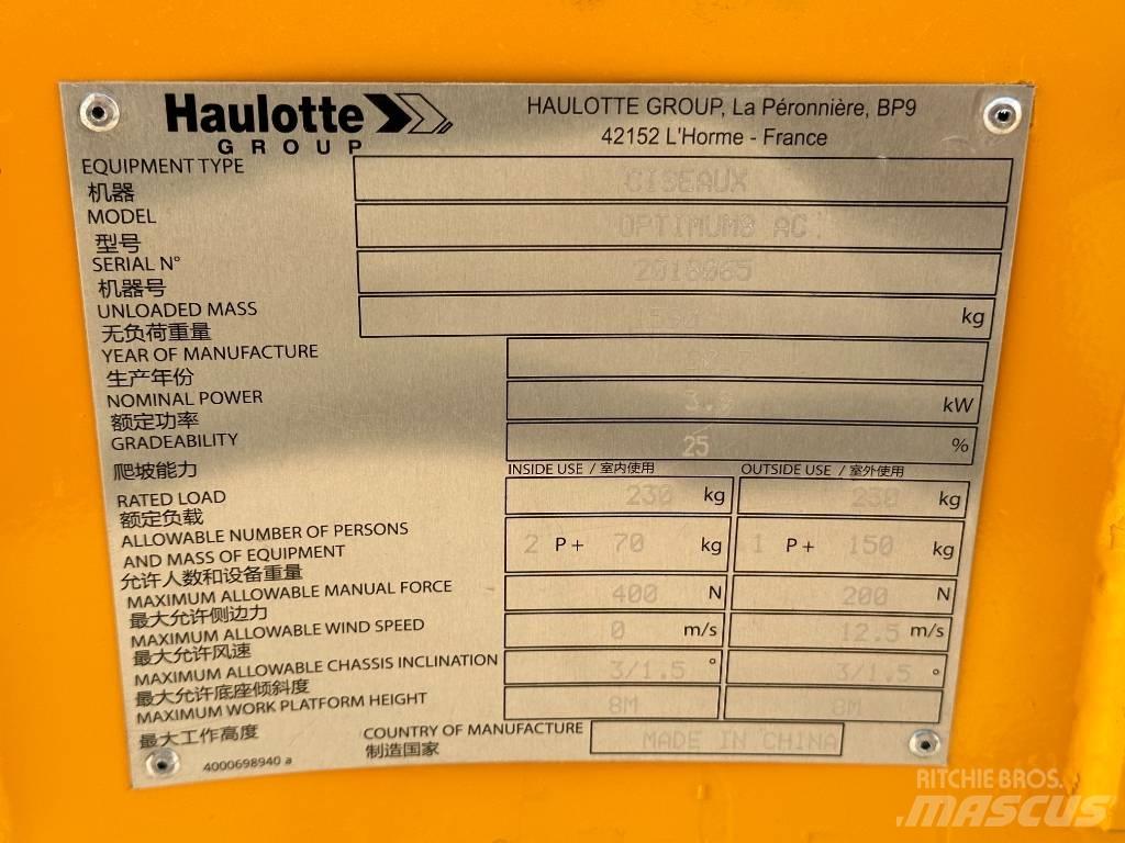 Haulotte OPTIMUM 8 가위형 리프트