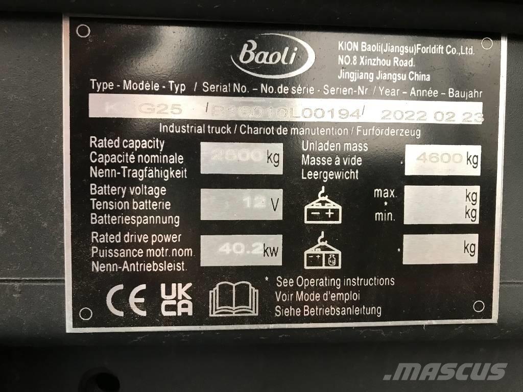 Baoli KBG 25 LPG 지게차