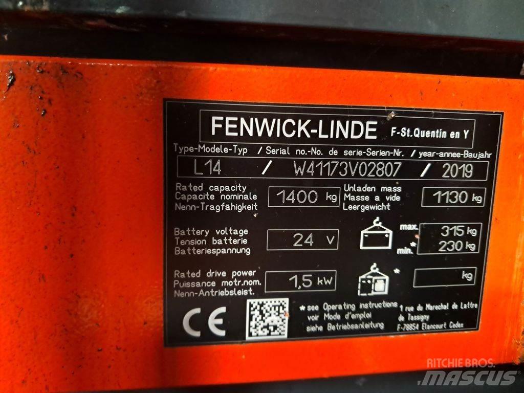 Linde L14 포크리프트