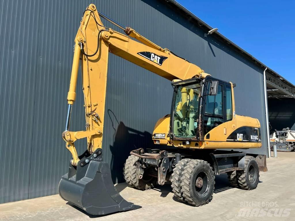 CAT M316C  휠 굴삭기