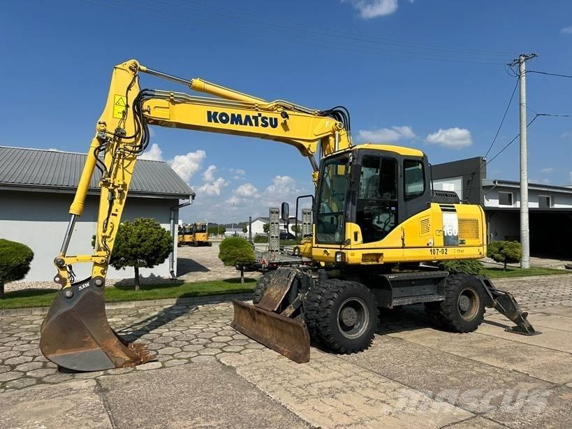 Komatsu PW 160-7E0  휠 굴삭기