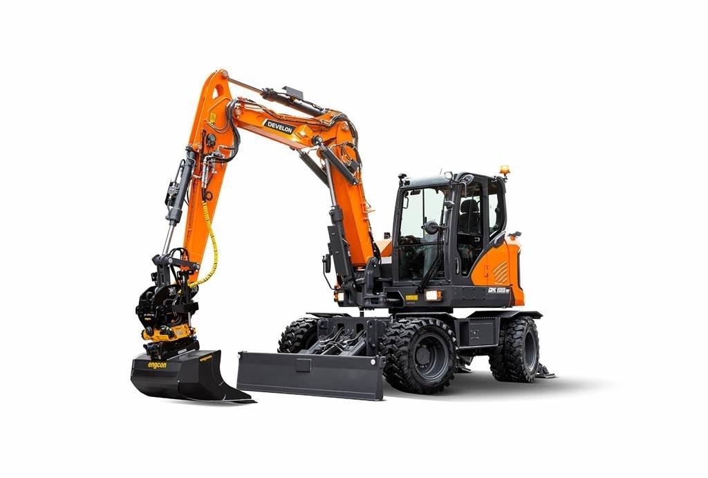 Develon DX100W-7  휠 굴삭기