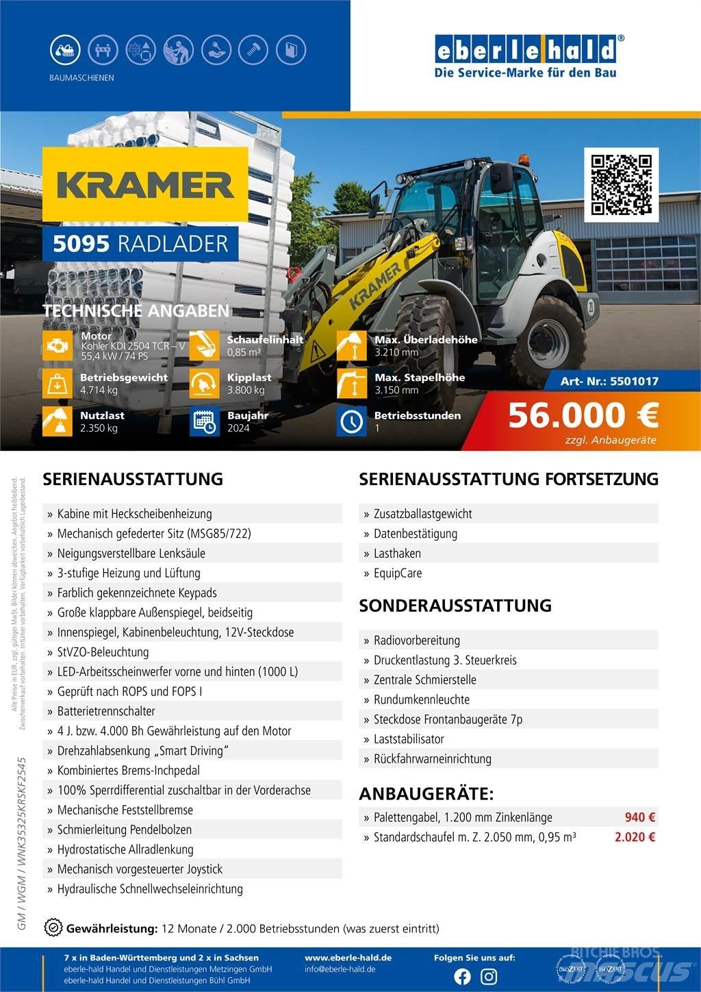 Kramer 5095  휠로우더