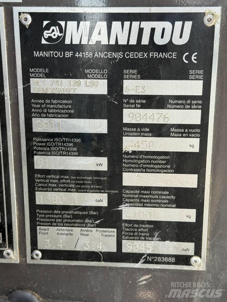 Manitou MLT 741-120 텔러 핸들러