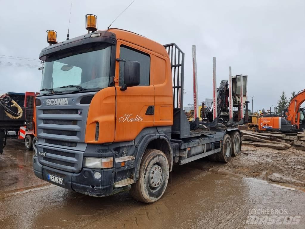 Scania R 580 목재 트럭