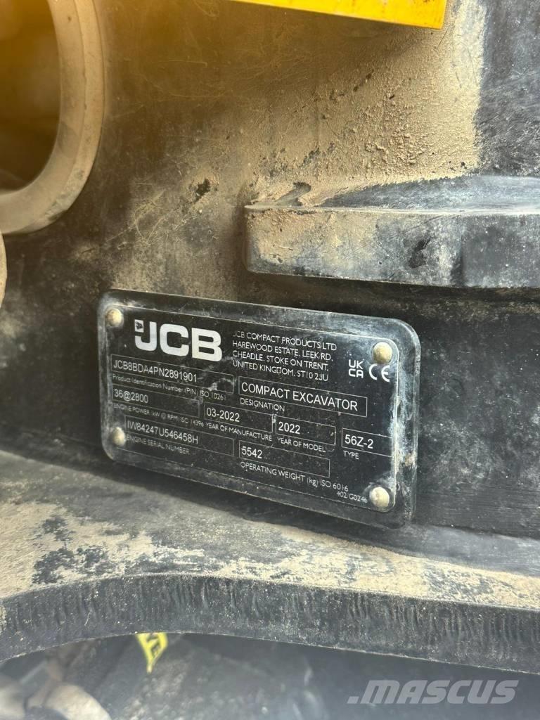 JCB 56 Z-2 대형 굴삭기 29톤 이상