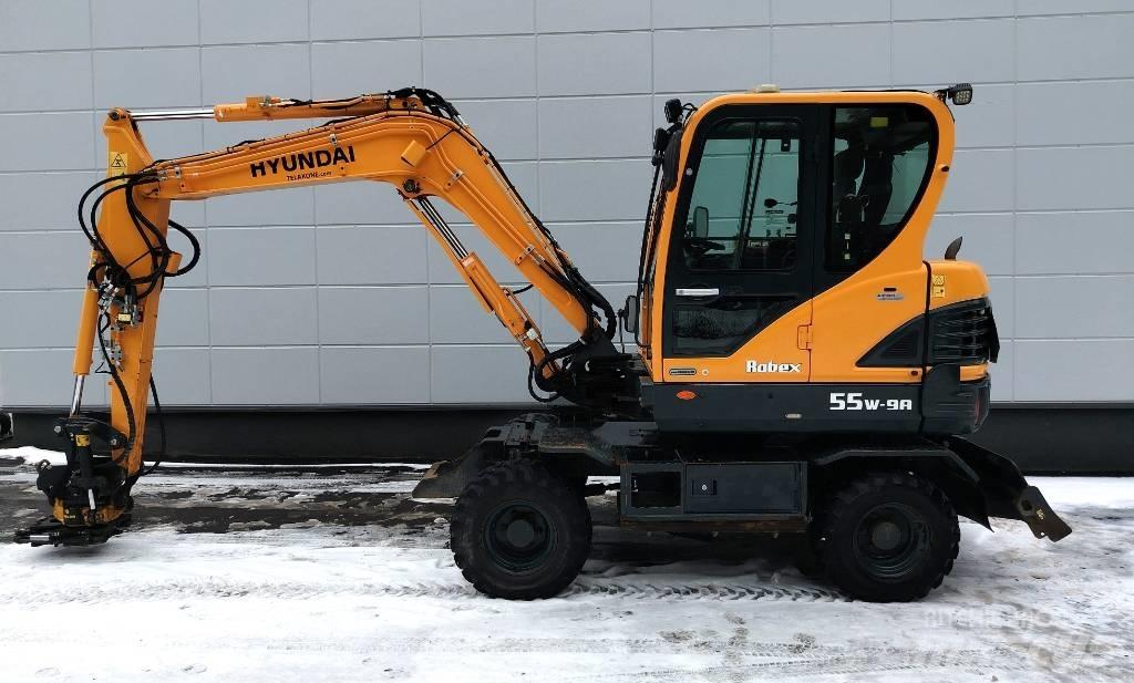 Hyundai 55W-9a  휠 굴삭기